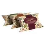 custom printed kraft pillow gift boxes