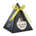 custom pyramid gift box printed logo