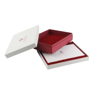 custom two piece rigid boxes printed logo