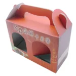 kraft gable gift boxes window eco friendly