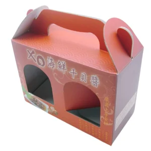 kraft gable gift boxes window eco friendly