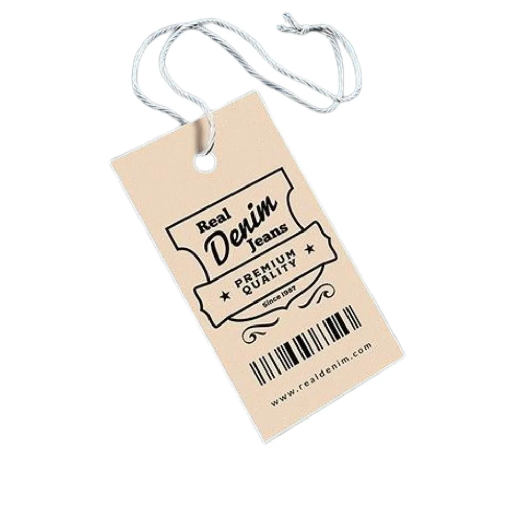 kraft hang tags string eco friendly custom