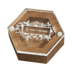 kraft hexagon box eco friendly custom