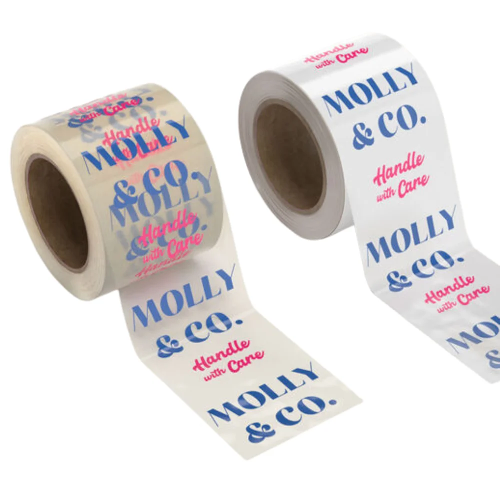 luxury packing tape custom logo design