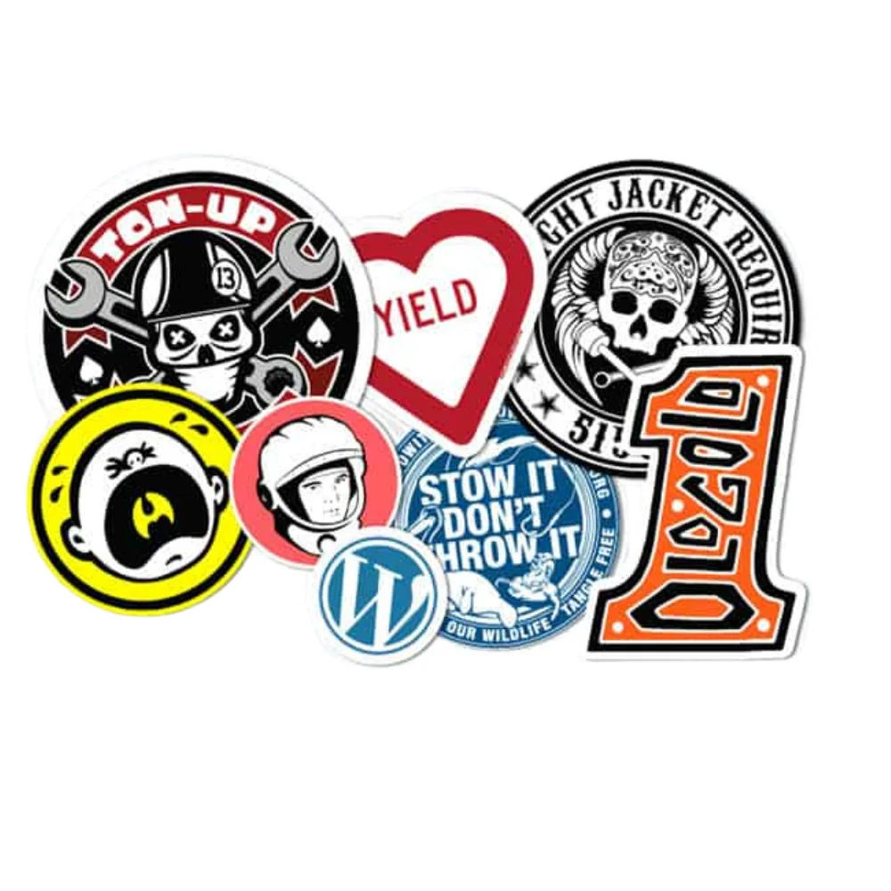 vinyl logo stickers custom printed design