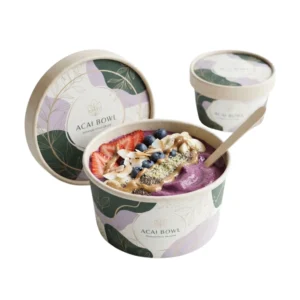 custom acai bowl containers packaging