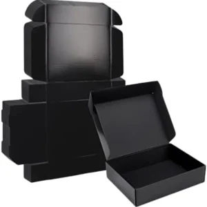custom black mailer box with partition wholesale