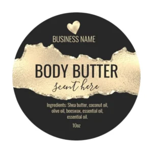 custom body butter labels wholesale