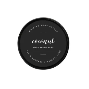 custom body butter labels with logo