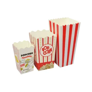 custom brown popcorn boxes