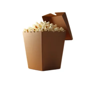 custom brown popcorn boxes with logo