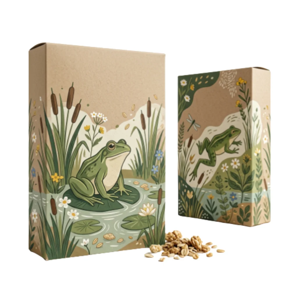 Custom Cereal With Frog On Box