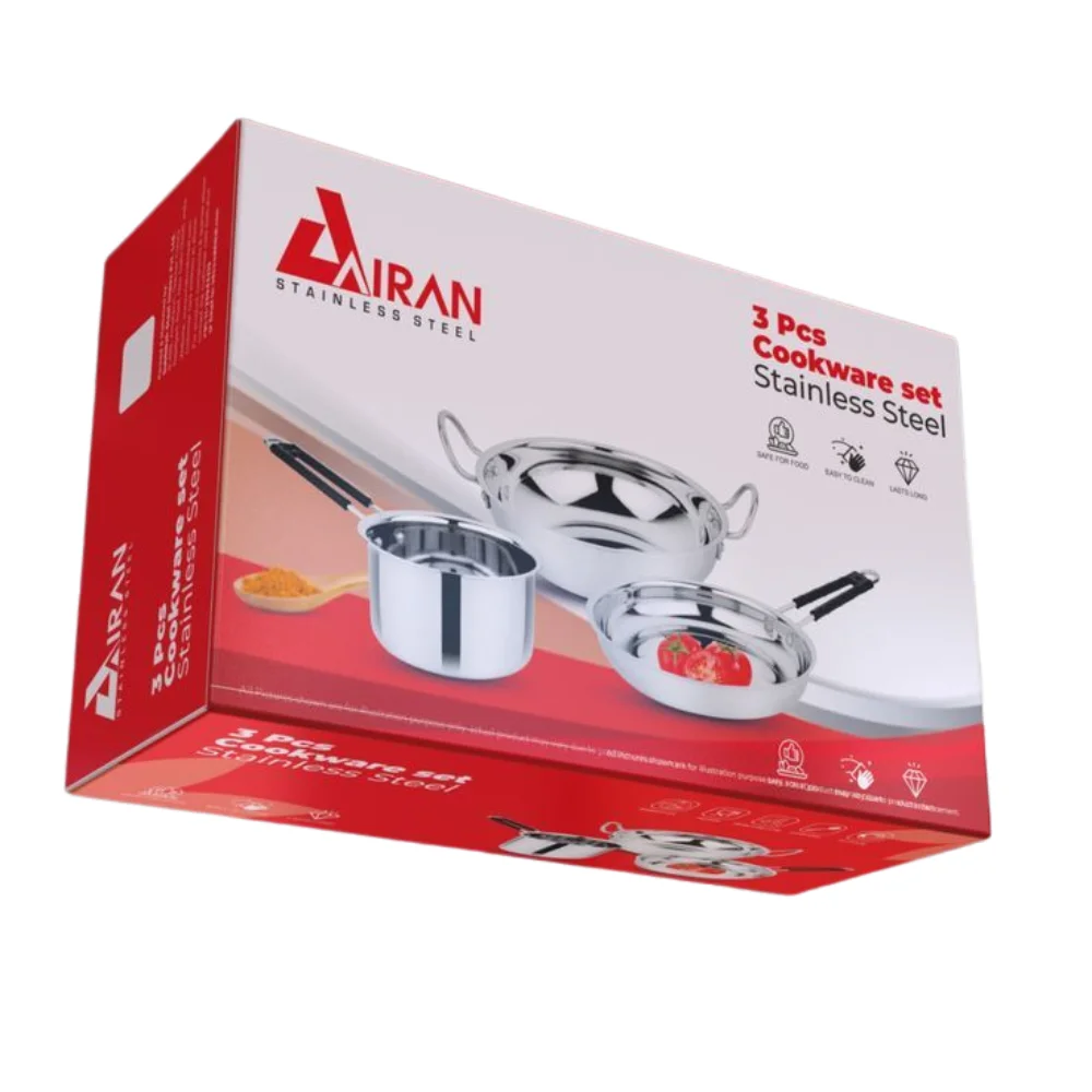 custom cookware packaging with logo