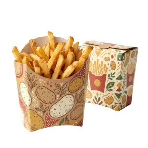 custom fries packaging with logo