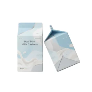 custom half pint milk cartons with logo