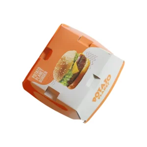 custom hamburger packaging with logo