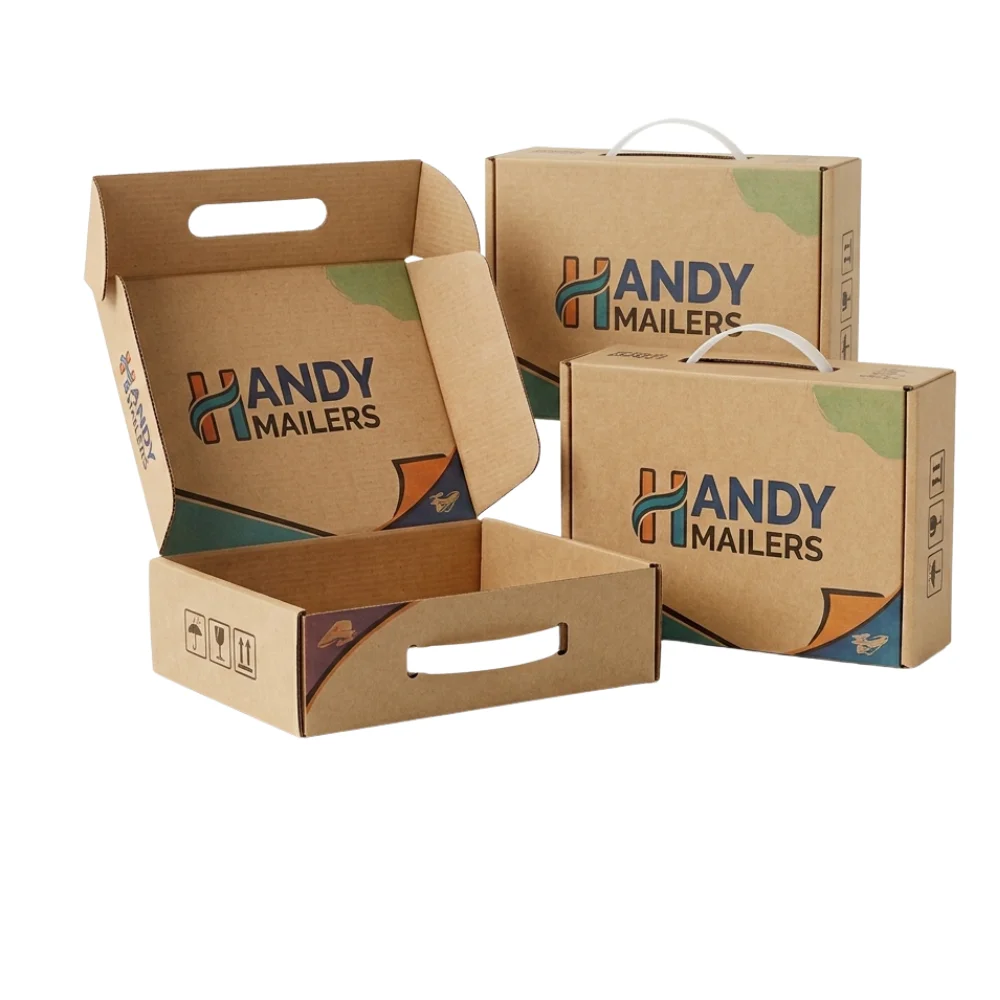 custom handle mailer boxes packaging