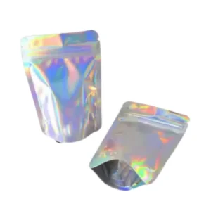 custom holographic mylar bags packaging