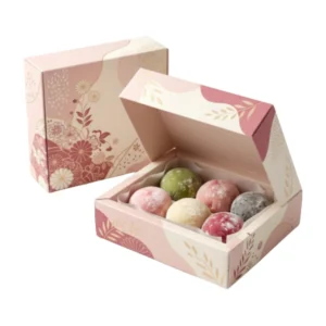 custom mochi packaging with logo