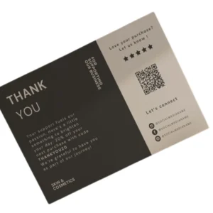 custom packaging insert cards wholesale