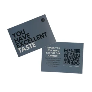 custom packaging insert cards with logo