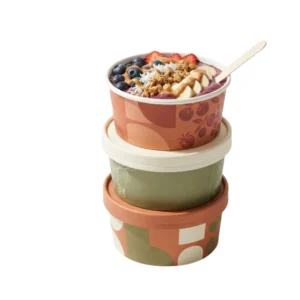 custom printed acai bowl containers