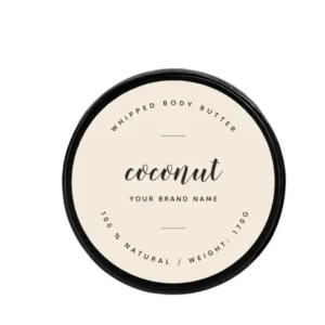 custom printed body butter labels