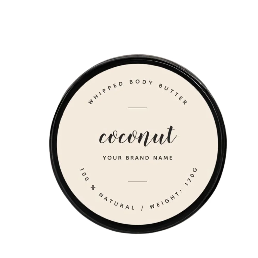 custom printed body butter labels
