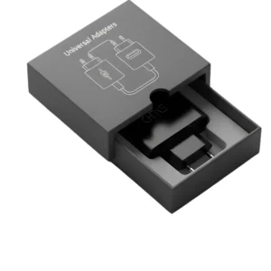 custom printed grey adapter box