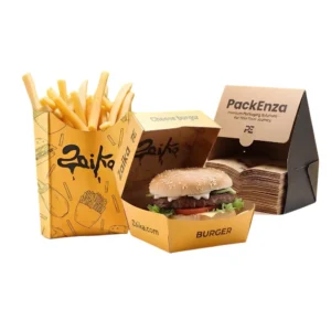custom printed hamburger packaging