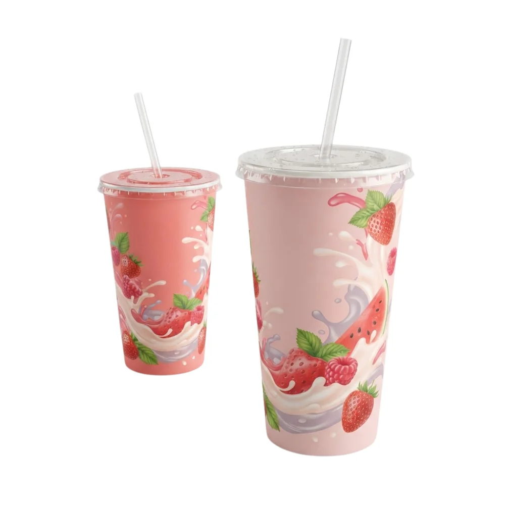 custom printed juice cup