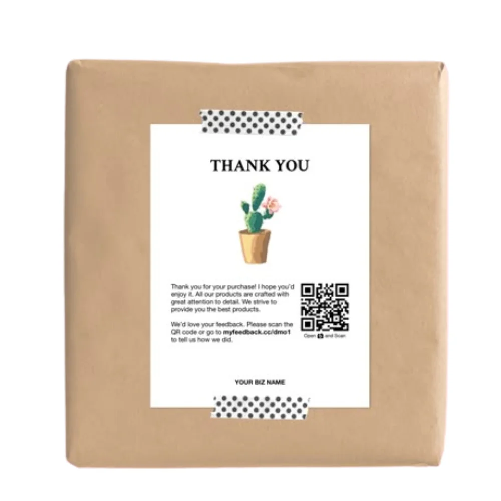 custom printed packaging insert cards