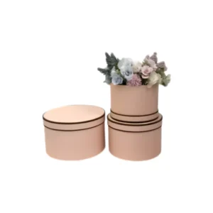 custom printed round flower boxes