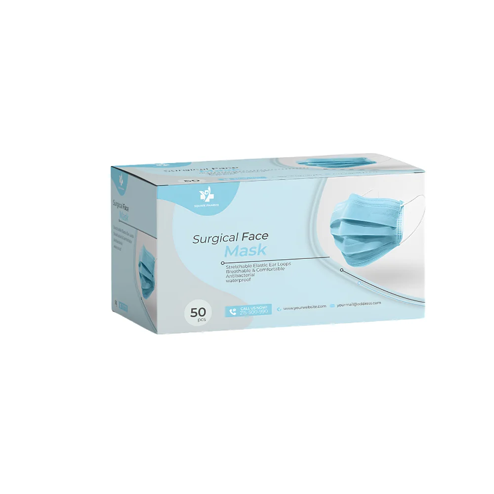 custom printed surgical face mask boxes