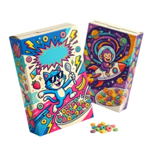 custom retro cereal boxes