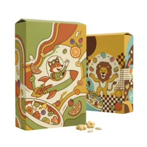 custom retro cereal boxes packaging
