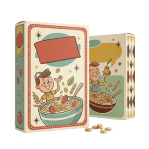 custom retro cereal boxes with logo
