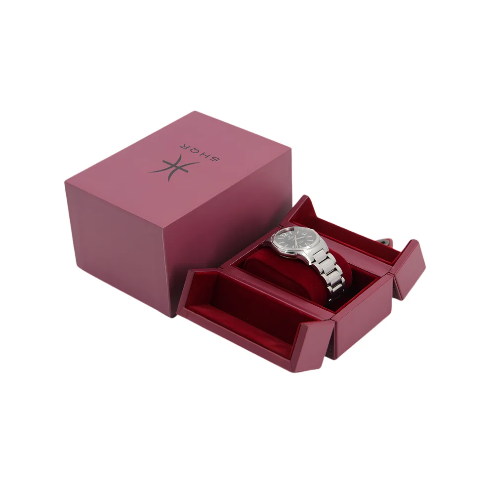 custom rigid wrist watch boxes with logo