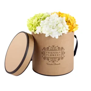 custom round flower boxes wholesale