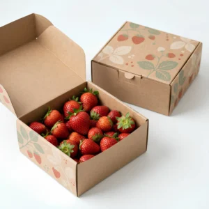 custom strawberry boxes packaging