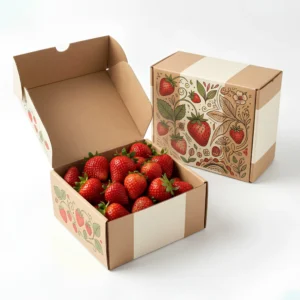 custom strawberry boxes with logo