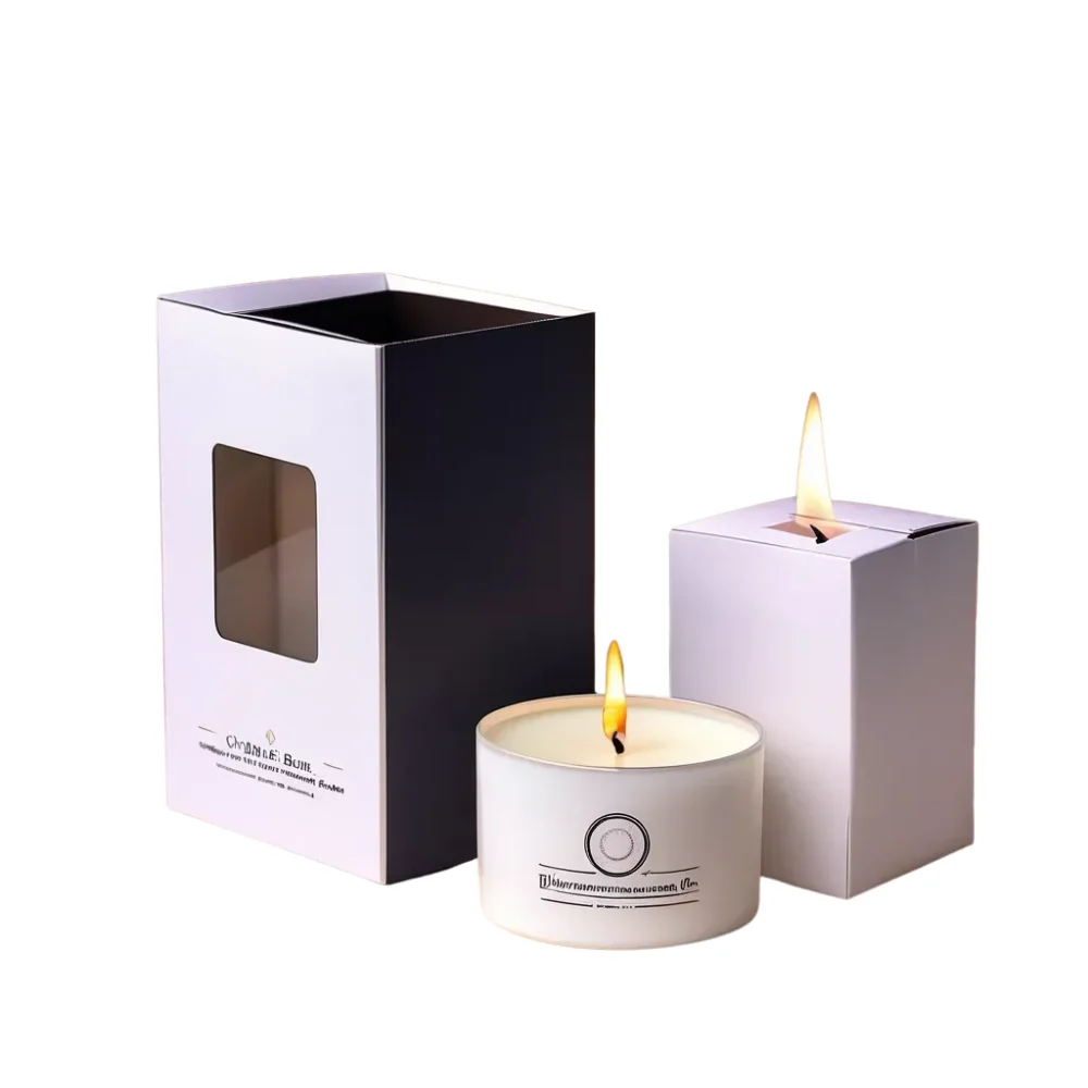 custom window candle boxes wholesale